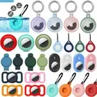 For Apple AirTag Silicone Loop Holder Keyring Carry Case Keychain Pet Air Tag~ஐ~