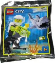 LEGO CITY: (952019) Scuba Diver and Shark Foil pack Polybag