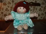 Cabbage Patch Kids Doll Hand-Signed Porcelain Head & Arms Wool Hair ’78 - '84 OP