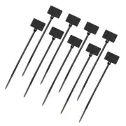 100 Pcs Zip Tie Tags, 6.3 Inch Nylon Cable Marker Tags, Black