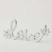 Pilbeam Living Love Sculpture Silver