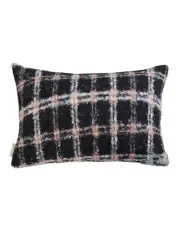 [Soga International] Modern Plaid Pattern Decorative Pillow 35cm in Blush Pink Grey