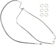 TIGERSGATE +6" Touring Front Hydraulic Brake Line Hose 16" Handlebar Stainless Steel Braided Extended Brake Cable for 2014-up Harley Street Glide Electra Road Glide King Non-ABS