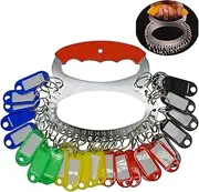 Maydahui Key Organizer Management Portable Key Chain with 28 Separable Key Rings and 30 Assorted Color Key Tags