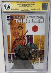 Teenage Mutant Ninja Turtles #5A CGC 9.6 SS Kevin Eastman & Tom Waltz