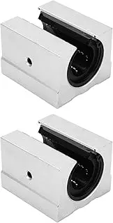 NDNCZDHC 2PCS SBR25UU Linear Motion Ball Bearing Block Aluminum Alloy Open Linear Bearing Sliding Block for Industry Machine Tools