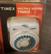 TIMEX Multiple Setting Timer TX12621X Up To 12 On/Offs Per Day NOS