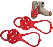 [Generic] Ice Spikes - 5 Tooth Shoe Spikes for Snow and Ice | Hiking Boots and Snow Shoes Climbing Spikes Grippers for Men