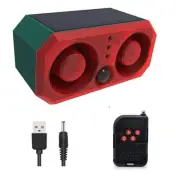 Solar Motion Sensor Alarm 13 Sounds Including Dog Barking Gunshot 2*130db Noise