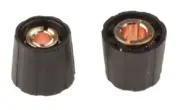 Sifam COLLET POTENTIOMETER KNOBS 15.5x14.3mm 10Pcs 6mm Shaft, Matt Black