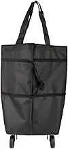 Foldable Shopping Bag With Wheels | Collapsibles Trolley Bags, Portable Grocery Bags Travel Bags With Wheels | 2 In 1 Large Capacity Bag Portable, Shopping Reusable Bag