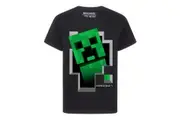 Minecraft Boys Creeper Inside T-Shirt (Black) - UTNS5409