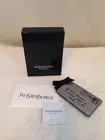 New In Box, YSL Saint Laurent Y-Mail Silver Leather Handbag Purse Mirror