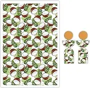 Briartw 10 Sheets Polymer Clay Transfer Paper - Per Sheet 5.82 x 3.93 inch Water-Soluble Transfer Sheets for DIY Clay Jewelry Making Disposable Stickers -Coconut Pattern