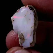 19.00Ct Natural AAA+ Ethiopian "Play-Of-Color" Fire Opal Rough Pleasant Gemstone