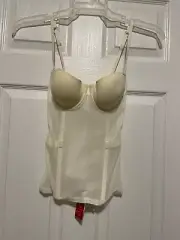 La Perla Studio Evelina 36B Strapless Bustier Ivory Detachable Straps