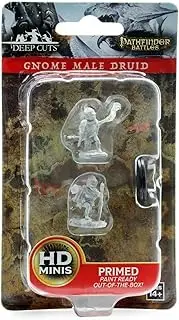 Wizkids WK73346 Pathfinder Deep Cuts Unpainted Miniatures Gnome Male Druid