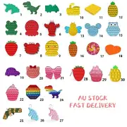 NEW Pop Fidget Toy Push Pop Its Stress Reliever Squeeze Toy Animals/Vehicle/Food