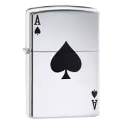 Zippo Lucky Ace High Polished Chrome Lighter