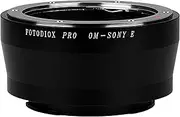 Fotodiox Pro Lens Mount Adapter - Olympus Zuiko (OM) 35mm SLR Lens to Sony Alpha E-Mount Mirrorless Camera Body