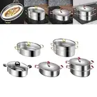 Oval Fish Steamer Oven Roaster Stockpot for Seafood Cornbread Potatoes