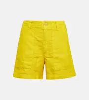 [Velvet] Velvet Fallon linen shorts AU 6 yellow