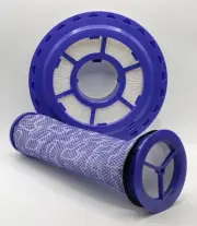 HEPA POST MOTOR FILTER & PRE FILTER REPLACEMENT FOR DYSON DC41 DC65 &DC66
