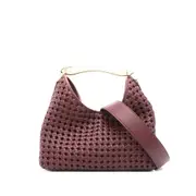 [Elleme] Elleme Boomerang Woven Leather Top-handle Tote Bag ONE SIZE RED