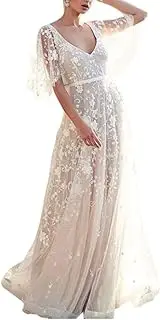 [SUIOPPYUW] V-neck Dress Party Outfit Wedding Costume Fine Workmanship Beautiful Washable Ins Style Club Dresses Women Clothing