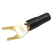 DAWCBVJQ Speaker Wire End Connector | Y Plug Spade Speaker Wire Connectors,Gold Plated Screw Locking Adapter for Speaker Wire, Home Theater, Audio Receiver, Video Receiver