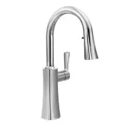 Moen S72608 Etch Chrome High Arc Pulldown Kitchen Faucet