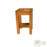 在飛比找momo購物網優惠-【吉迪市柚木家具】柚木方形椅凳 RPSC036CS2(椅子 