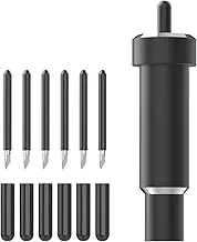 6 Pcs Explore Deep Cut Blades + Housing, Artarron Replacement Deep Point Blade Compatible with Maker 3/Maker/Explore 3/Air 2/Air/One, Cuts Thick Materials-Craft Foam/Chipboard/Leather/Magnetic(0.6)