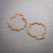 2x Cox .049 Dragonfly RC Bee Ranger Model Engine Fuel Tank Backplate Gasket 049