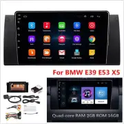 9''Android10.1 4-core 2＋16GB Car Stereo Radio GPS WIFI BT DAB For BMW E39 E53 X5 (for: BMW)