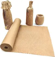 Brown Honeycomb Packing Paper Wrap,Sustainable Biodegradable Cushioning Kraft Pa