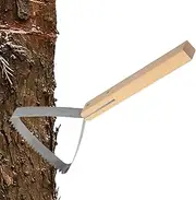 Grass Scraper Tool | Manual Weeder Triangle Grass Scraper | Weeding Hand Tools, Gardening Supplies with Wooden Handle for Garden Yard Lawn Cleaning