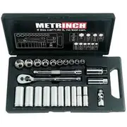 Metrinch Socket Set - 3/8 Inch Drive, 25 Piece - MET-0500