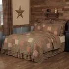 Crosswoods Twin Patchwork Quilt. VHC Brands. Red, Blue, Tan, Green