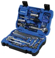 Kincrome K1847 - Portable Tool Kit - 82 Piece 1/4" & 3/8in Drive Metric - Blow Mould Case