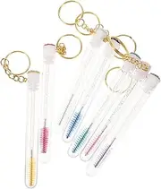 KAILIKETIY 8pcs Reusable Eyelash Brushes with Cover Portable Mascara Wand Applicators Colors for Go Touch Ups and Professional Makeup Use Gentle Bristles for Safe Application