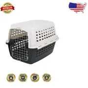 Ventilated Small Dog Travel Kennel with Adjustable Door - 10-20 lbs Capacity