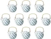 Set of 10, Keiami No. 10 Earthenware Pot, 6.5 x 5.7 inches (16.5 x 14.5 cm), 1800cc | Arita Ware Setomonohonpo