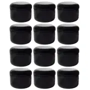 Bulk Pack of 12 Plastic Cosmetic Jars 17Oz with Double Wall Container Pot ideal