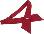 [LIFKOME] Men's Western Bow Tie Pre Tied Adjustable 01 Wine Red Bowknot for Women Uniforms Weddings