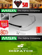 12 X MSA Nullarbor Safety Glasses | Australia's NUMBER 1 safety spectacles