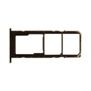 SIM Micro SD Card Tray Dual for Samsung Galaxy A02s Black Replacement Phone Part