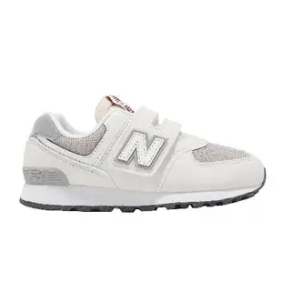 New Balance 休閒鞋 574 Wide 中童 寬楦 小朋友 海鹽 白 麂皮 網布 魔鬼氈 運動鞋 NB PV574RCD-W