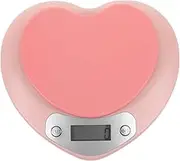 Cabilock 1Pc High Precision Electronic Kitchen Scale Pink for Baking and Pastry Measurement Features LED Display Convenient Touch Button Suitable for Home Bakery and More