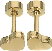 [TEHAUX] 2pcs geometric earrings stainless earrings decorative ear studs cartilage earring cartilage ear piercing jewelry Miss comfortable Stainless steel decorate